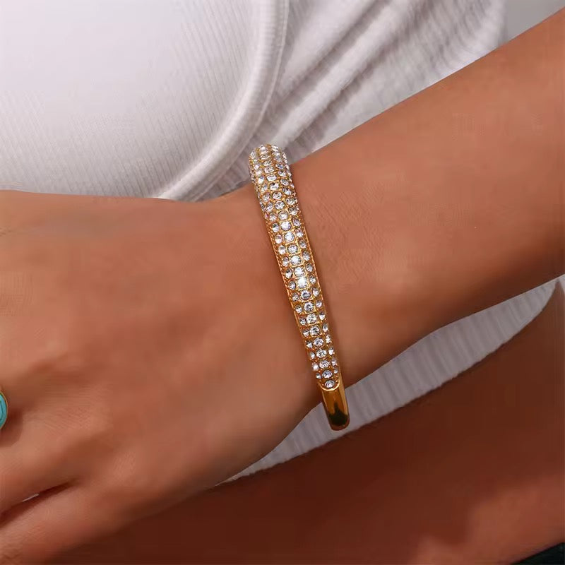 Baguette Zircon Bangle