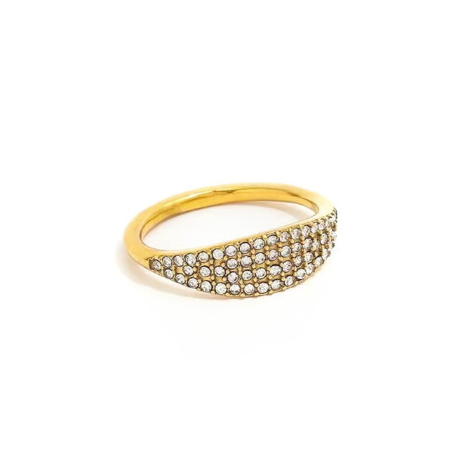 Zircon Thin diamond Ring