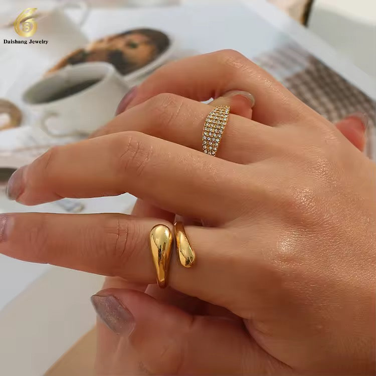 Chunky Twist Adjustable Ring