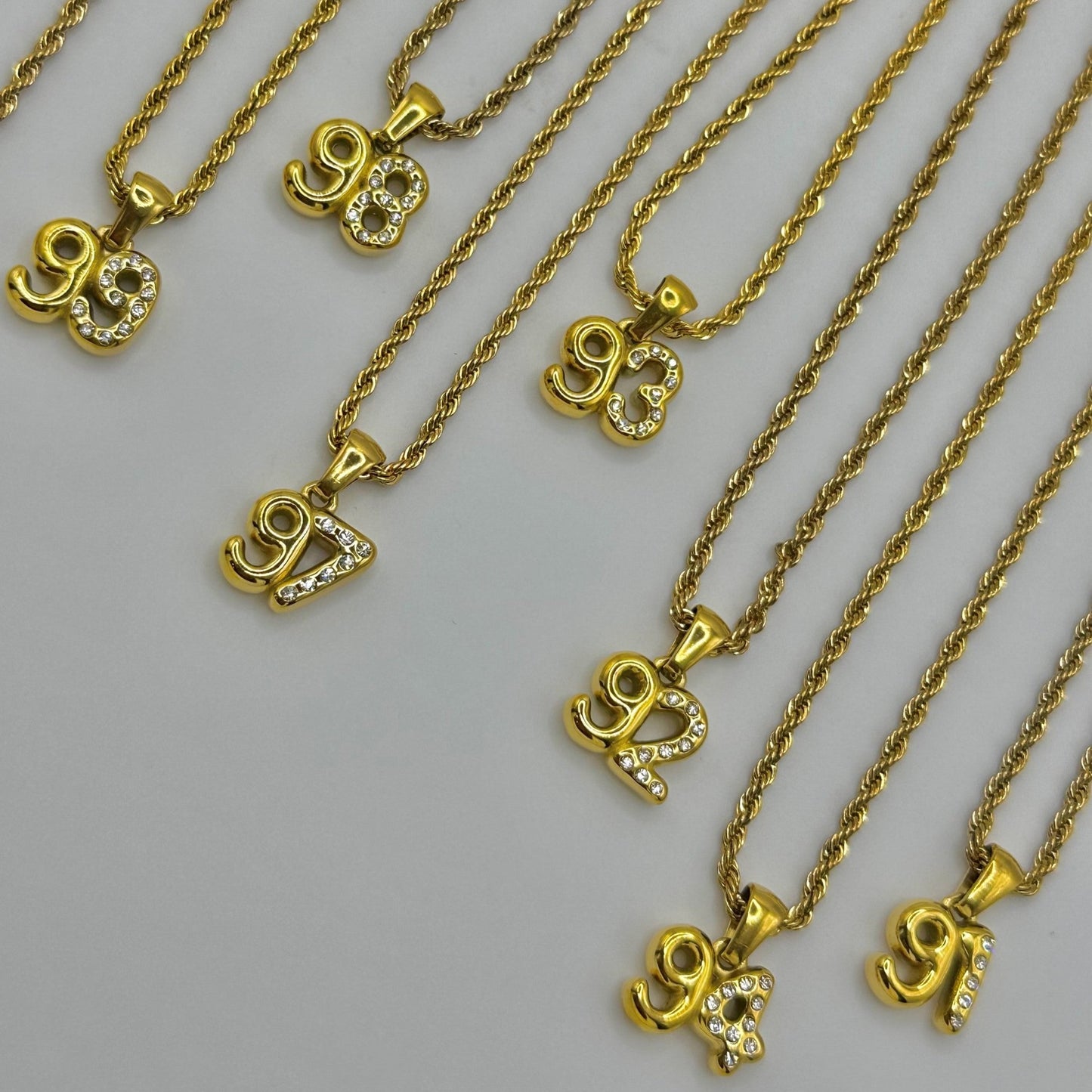 90's Baby Number Necklace