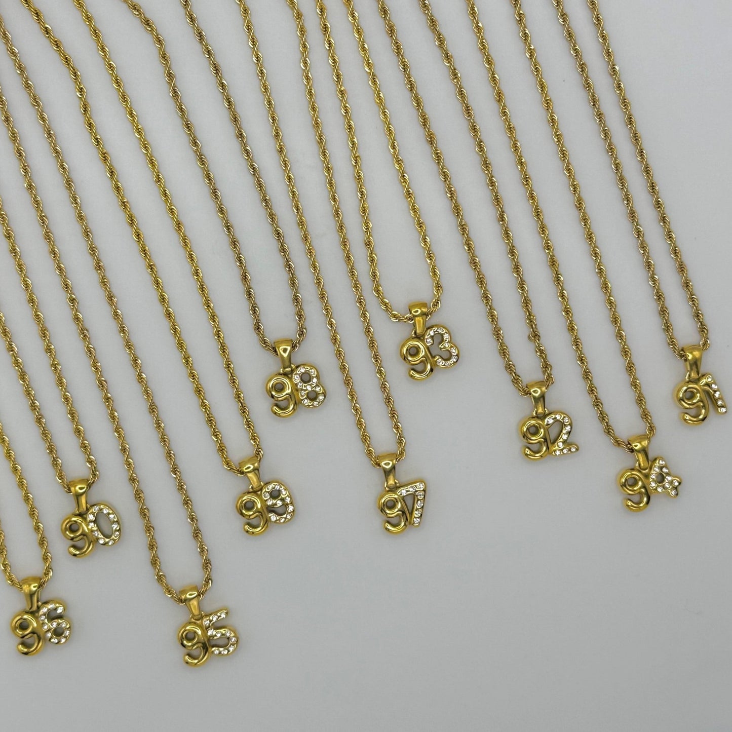 90's Baby Number Necklace